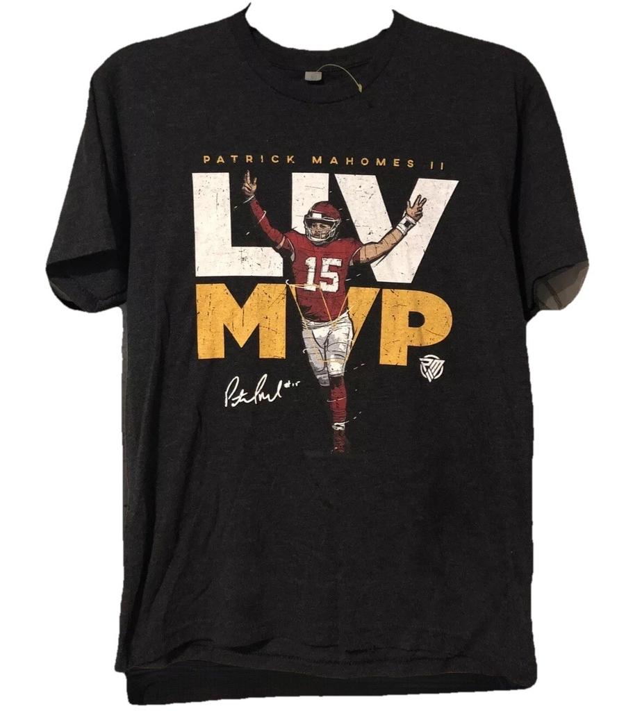 Next Level Apparel Patrick Mahomes II Shirt Mens S Super Bowl LIV MVP Chiefs Unisex T-Shirt