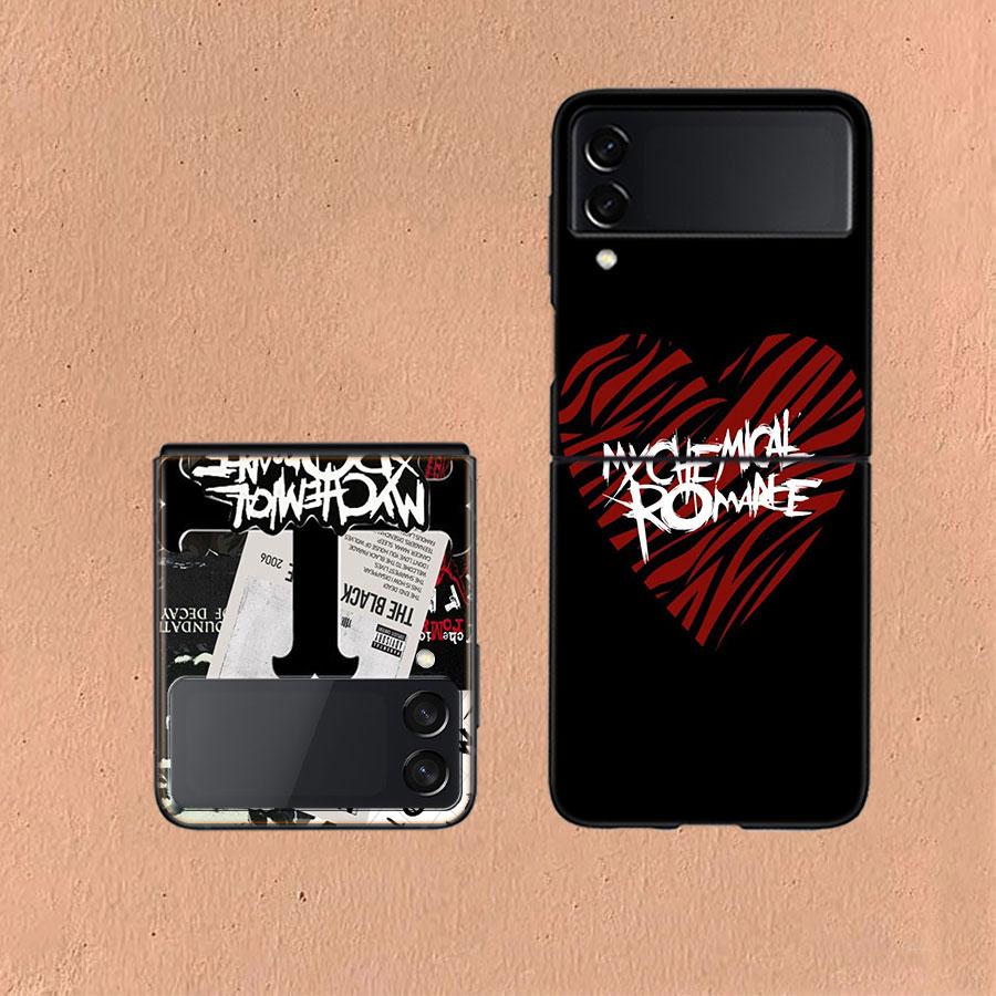 My Chemical Romance MCR Phone Case For Samsung Z Flip 6 7 5G Galaxy Z Flip 5 4 3 5G Cases Shockproof Hard Cover TPU