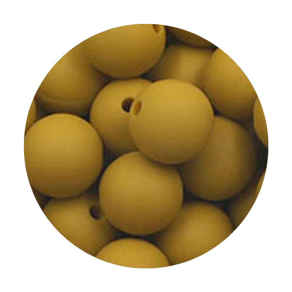 50Pcs/lot 9/12/15mm Loose Beads Silicone Round Beads Pearl Beads Food Grade For Jewelry Making DIY Handmade Accessories