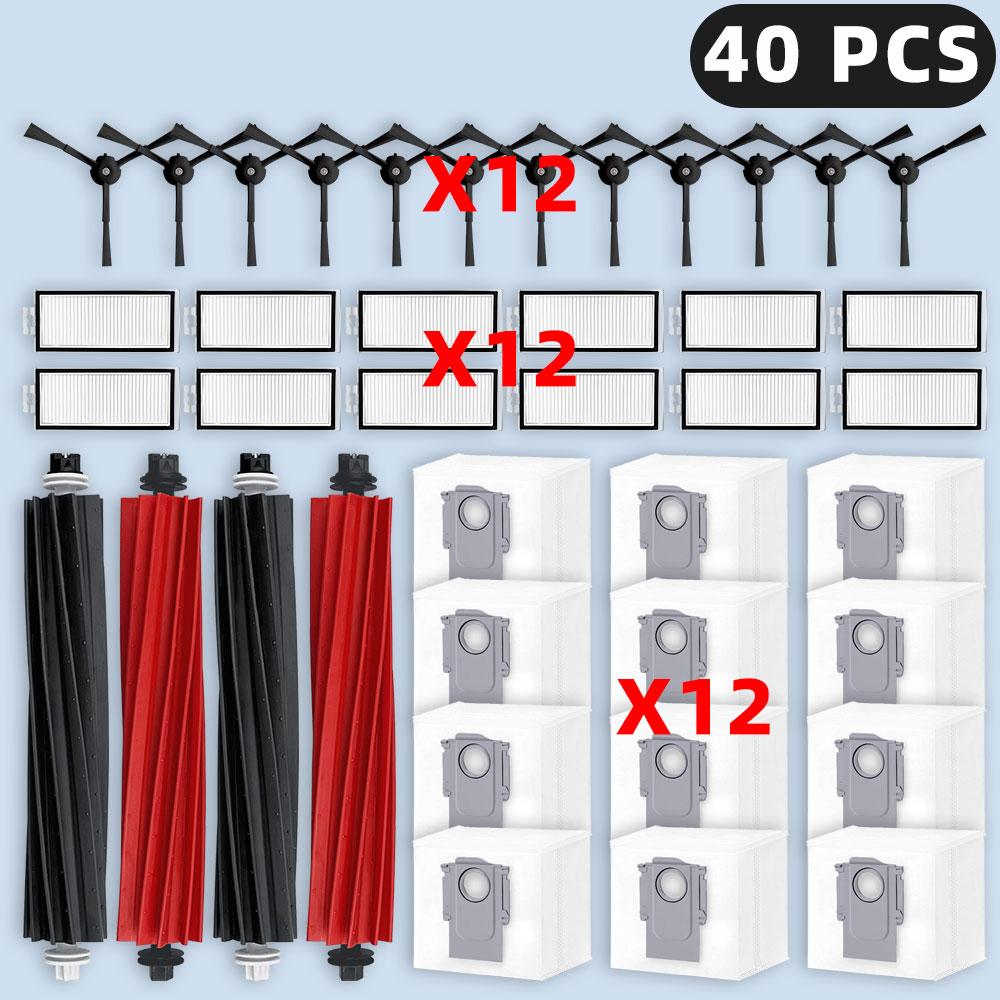 Kompatibel mit ( Roborock Q8 Max, Q8 Max+, Q5 Pro, Q5 Pro+, Q5 Max+, Q5 DuoRoller+ ) Ersatzteile Filter Haupt-Seitenbürste Staubbeutel