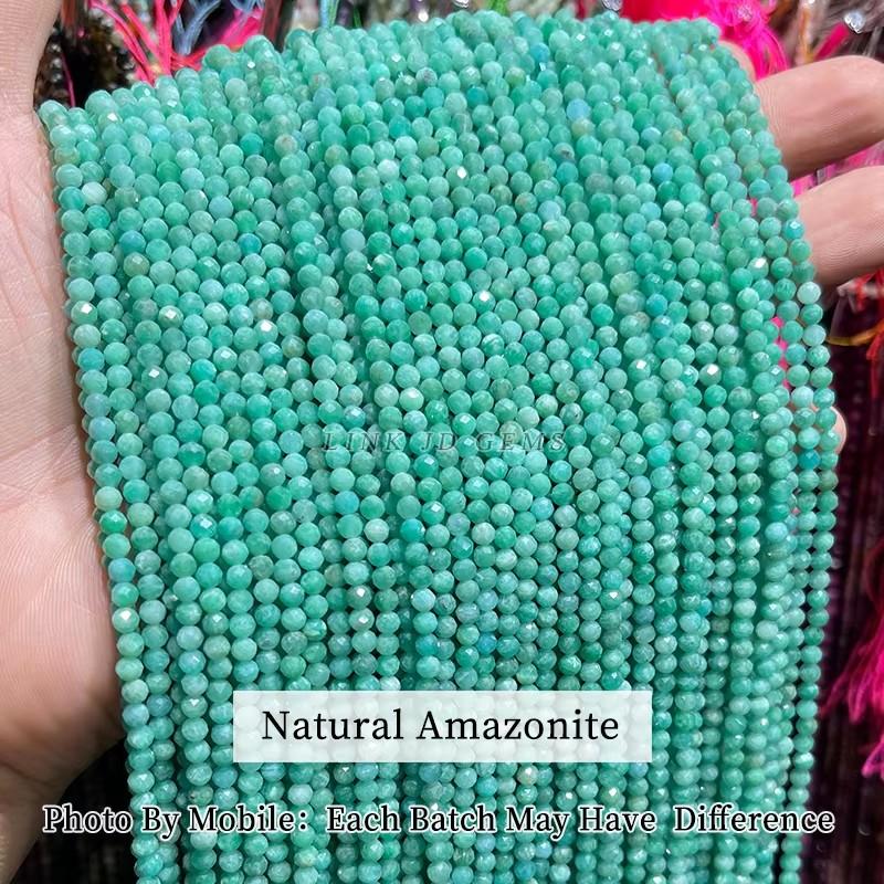 2 3 4mm Natürliche Facettierte Citrin Fluorit Amethyst Steinperlen Runde Mineralperlen Für Schmuckherstellung DIY Armband Zubehör