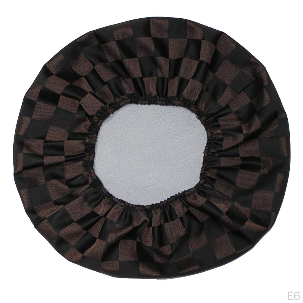 Lattice Pattern Bar Stool Cover Round Cushion Slipcover for Kitchen Coffe Shop