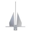 Fluke Style Anchor Kit, 13 LBS Hot-Dipped Galvanized Steel Fluke Anchor with 7.9' Chain, 101' Rope and Two 0.4" Shackles, Marine Boat Anchor for Small