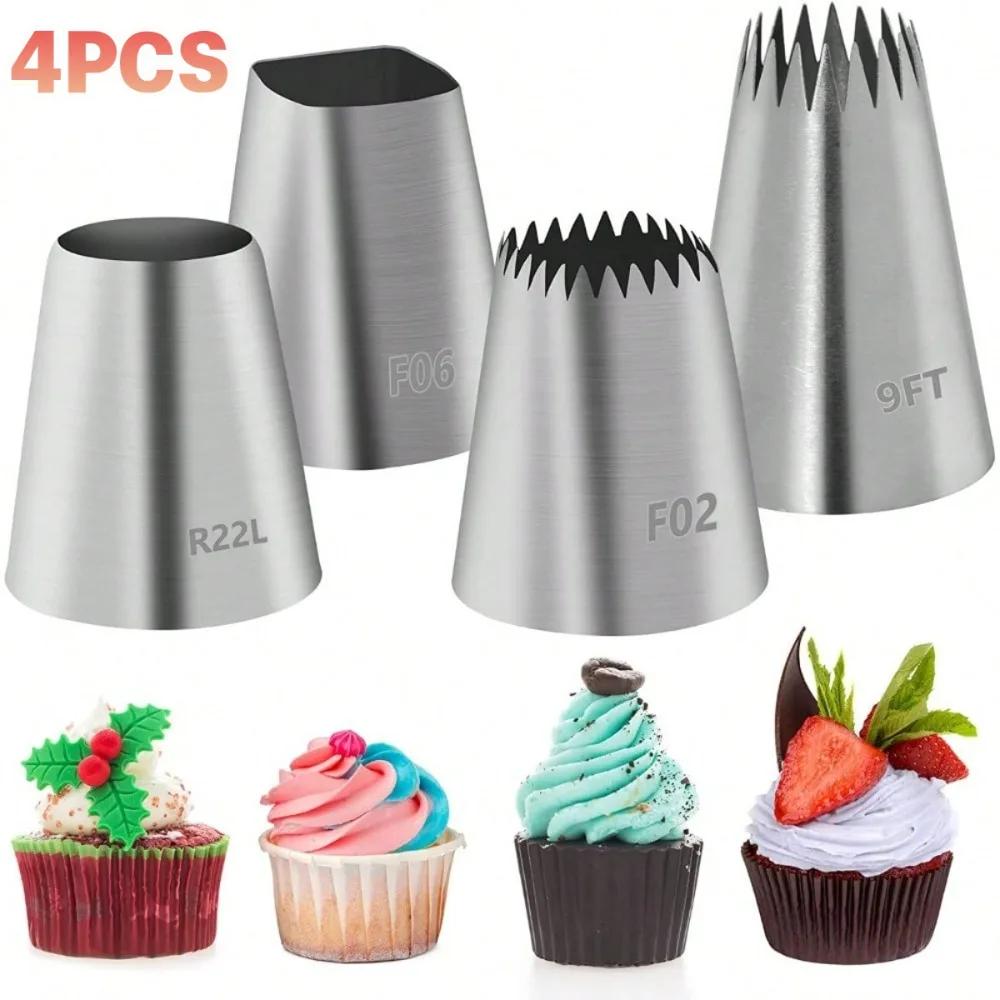Russian Pastry Nozzles Set Stainless Steel Ball Pastry Nozzles Icing Piping Nozzle Tips Confectionery Cake Decoration Tools