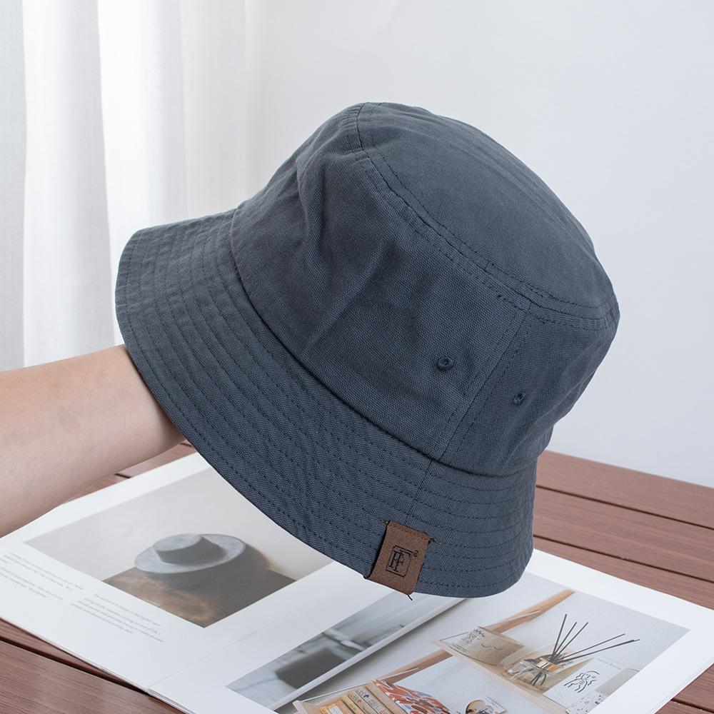 Casual versatile short-brimmed bucket hat women's outdoor street senior sense summer sunshade basin hat men's mountaineering hat