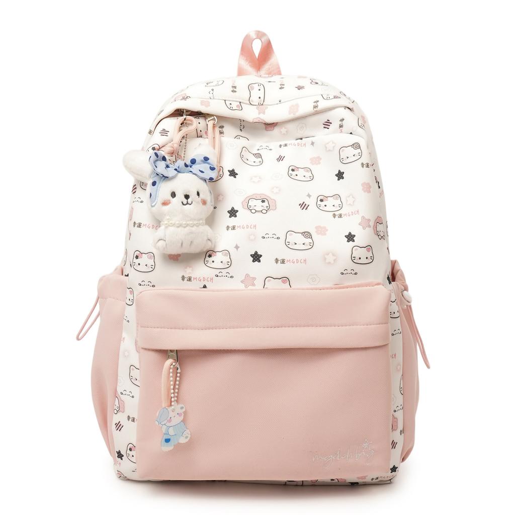 Schoolbag student schoolbag high value fashion versatile college student backpack women large capacity lightweight simple casual backpack