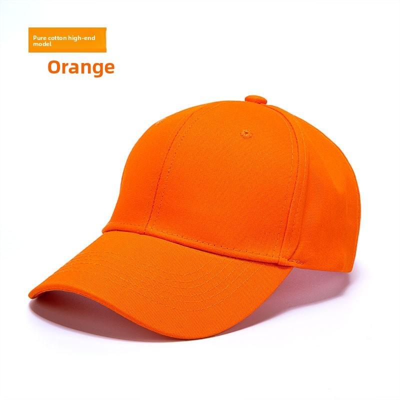 Cotton Baseball Cap With Adjustable Sunshade For Casual Wear