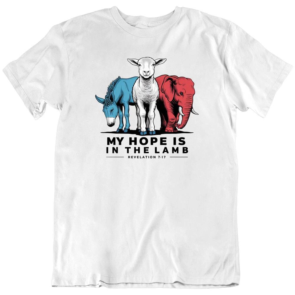 

Jesus, God My Hope Is In The Lamb, Christ Christian T Shirt Tee Gift New 2XL