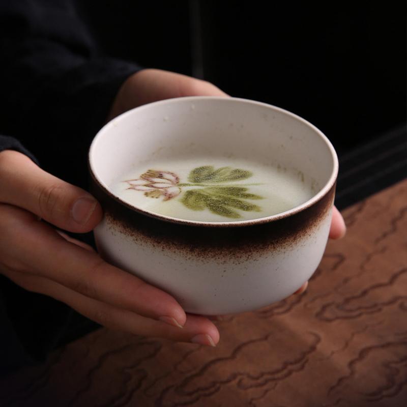 6PCS Japanese-style Matcha Blender Set with Ceramic Bowl, Brush, Teaspoon, Tea Whisk, Filter for DIY Tea-Making Christmas Gift