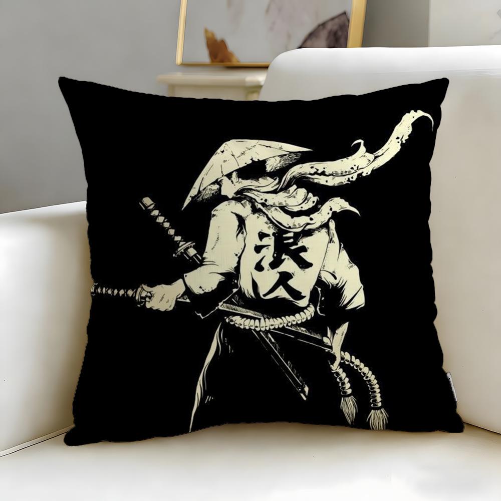 Klassische Anime Ninja Scroll Kissenbezug Weich & Leicht zu Waschen Kissenhülle – Vielseitig für Sofa, Bett, Reise und Büro