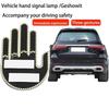 Lustiges Auto-Fingerlicht mit Fernbedienung Road Rage Zeichen Geste Auto Mittelfinger Warnung Bremslicht Coole Fahrzeuginnenraumleuchten