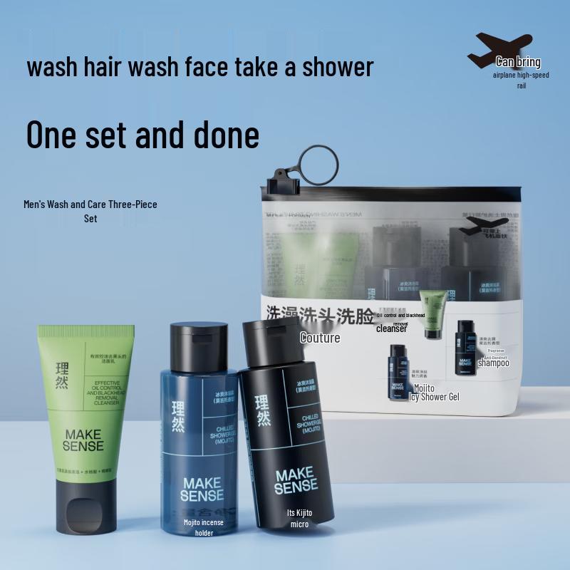 Liran Men's Mojito Scent Wash & Care Travel Set