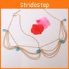 Fashionable Turquoise Simulated Decor Multi Layer Chain Design Headwear Women