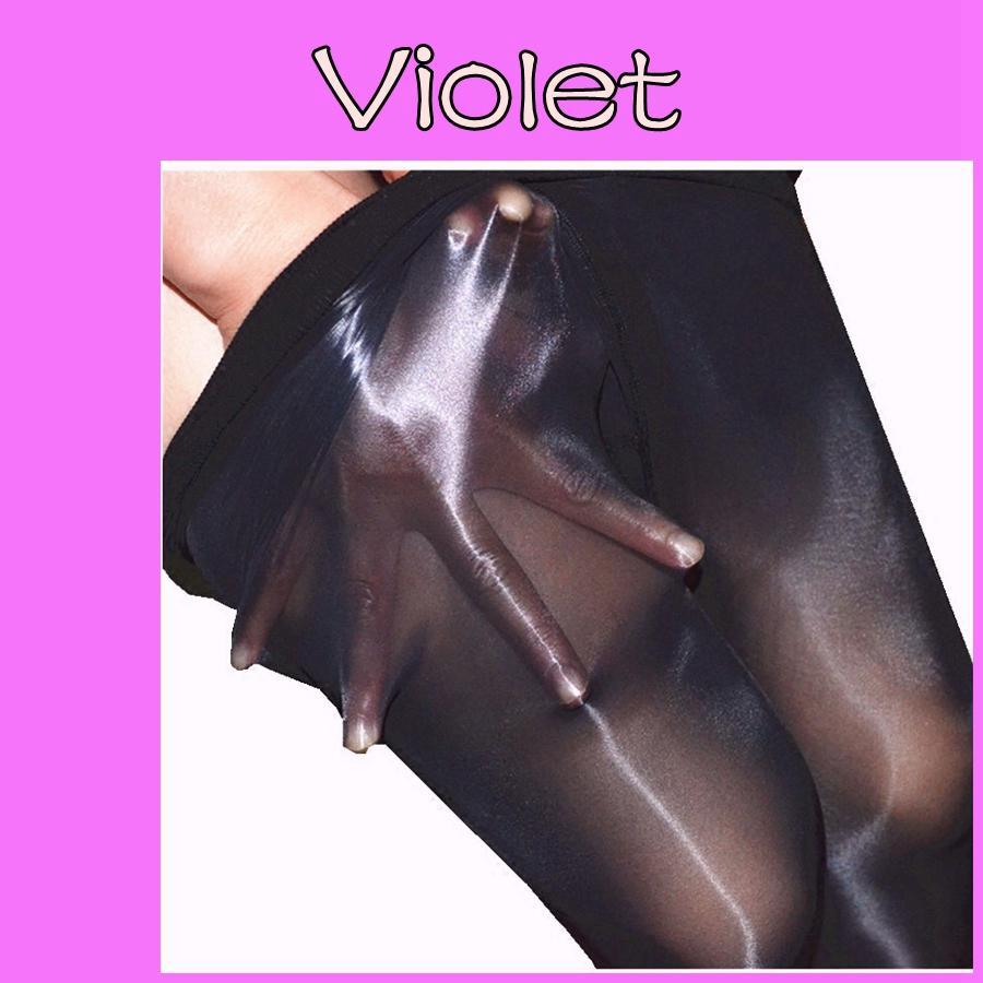 

High Waist Oil Shiny Tights For Women Lingerie Hot Ultrathin 1-Line Gloss Sexy Pantyhose Sheer Nylon Bling Stockings Medias One Size