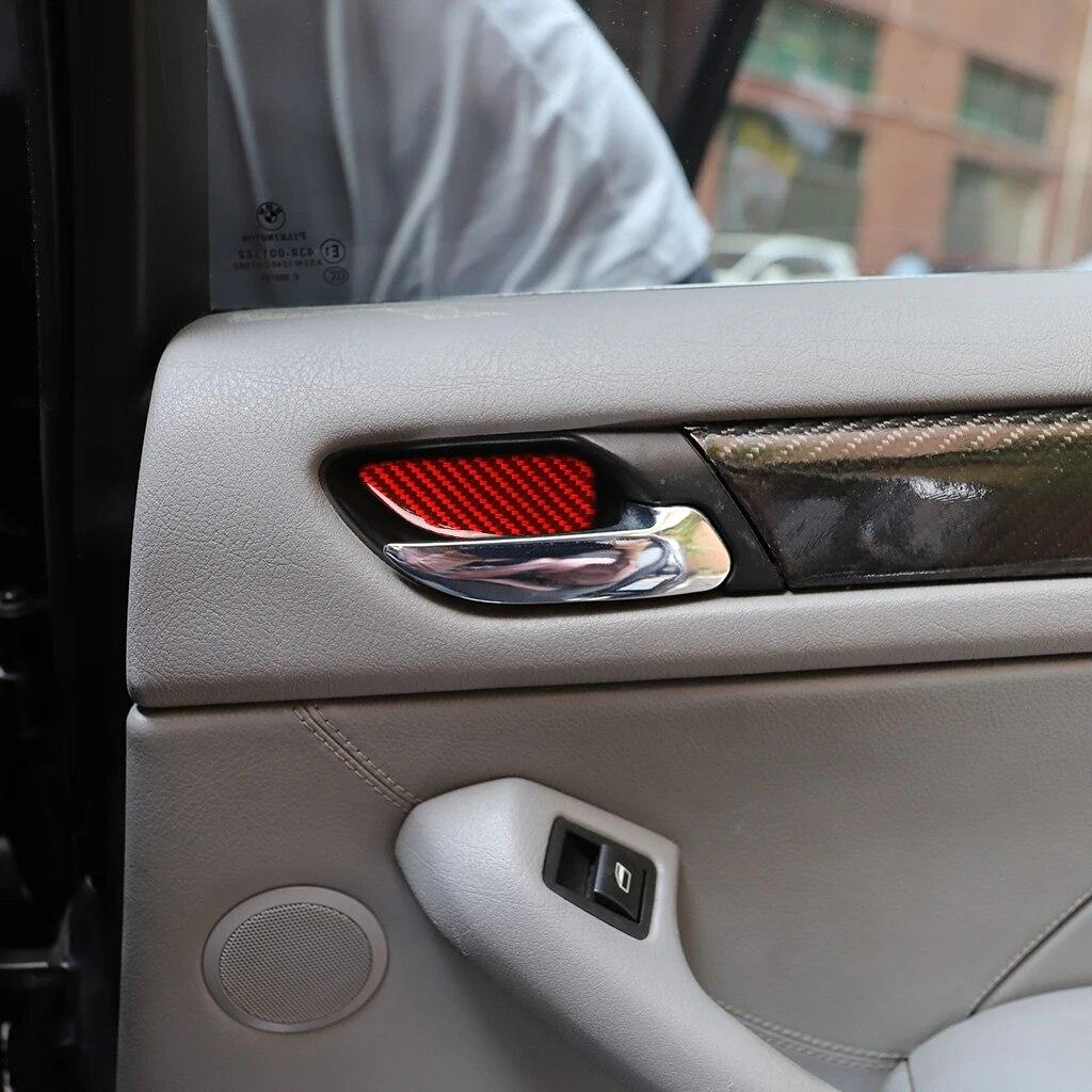 4pcs For BMW 3 Series E46 1998-2005 Car Door Bowl Decoration Stickers Cover Trim Sticker Auto Accessories