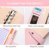A6 PU Leather Budget Organiser Budget Planner Financial Planner Budget Binder for Budgeting Money Saving Folder