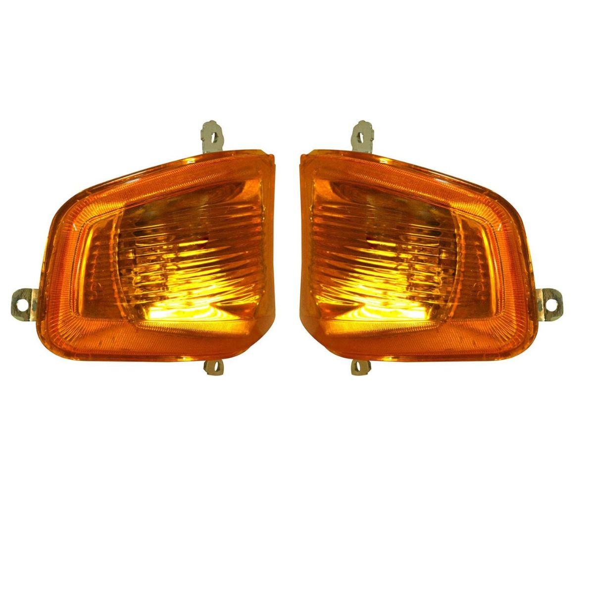 

Amber Side Indicator Assembly Lamp Set for Ape City Deluxe Auto | Trailer Lights for Three Wheelers | 12V Bulbs Included янтарь