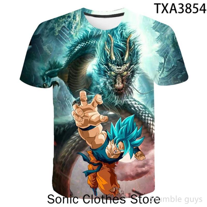 

Kids Fashion Streetwear Dragon Ball Tshirt Kids Boys Girls Clothes Z T-Shirt Goku Super Saiyan Vegeta Kakarot XXS