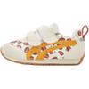 Cotla Rugby Pattern Comfortable Breathable Toddler Stability Wrap Soft Sole Lightweight Fit Cute Kids Casual Shoes Beige Orange 1144A436-200