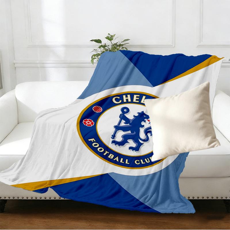Chelsea F.C Print Blanket - Soft & Comfortable, for Bedroom, Travel, Sofa, Home Decoration - Birthday Christmas Gift for Friend