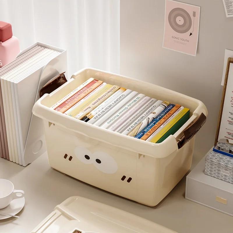 Cute Storage Box Home Cute Cartoon Storage Box Plastic Storage Box Suitcase Desktop Cosmetic Box Medicine Storage Boxes