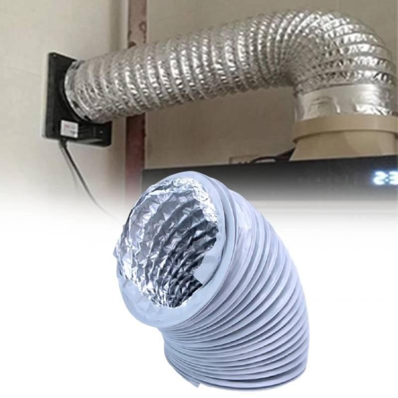 Extendable Aluminum Foil Ventilation Hose For Range Hood Exhaust Kitchen Tool