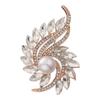 Korean Style Pearl Brooch: Versatile Floral Diamond Pin for Women's Coats