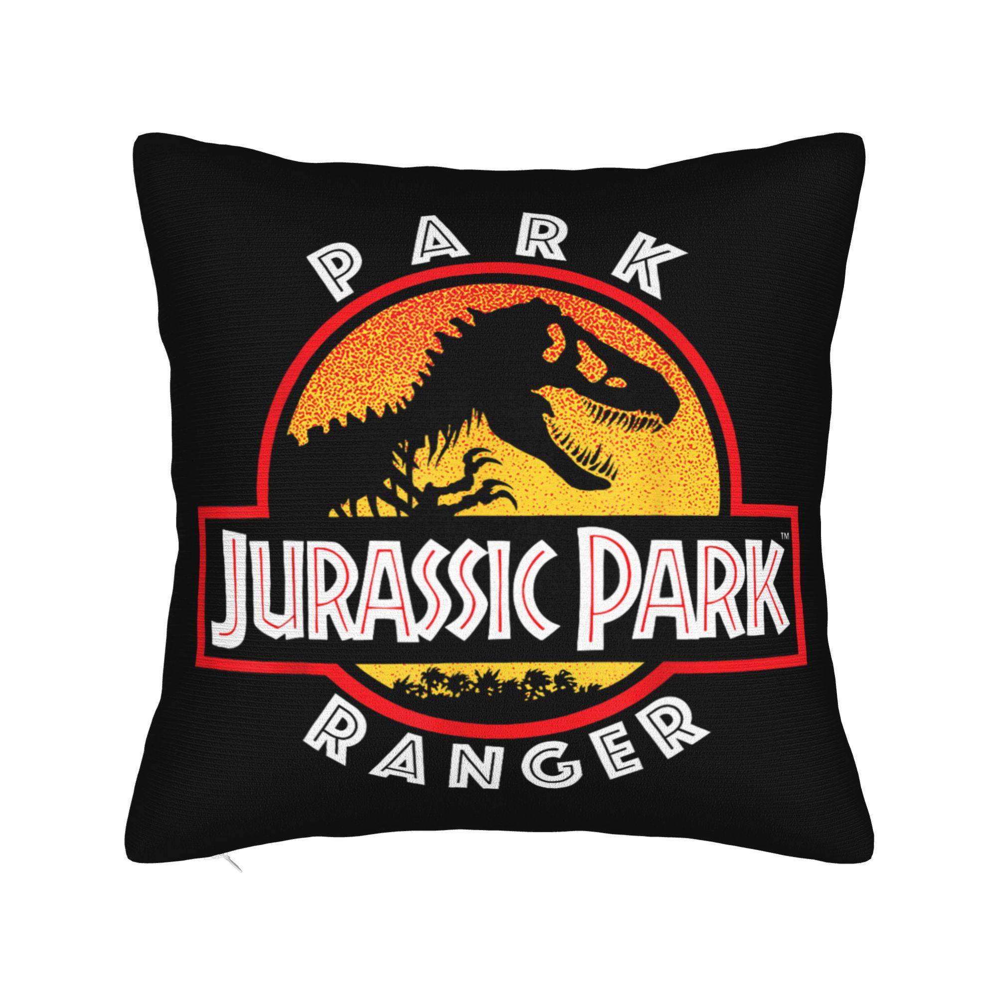 Подушка с принтом Парк Юрского периода Мягкая полиэстеровая наволочка Декоративная наволочка для декоративной подушки Домашняя Квадратная 40*40см 30x30cm 12x12in