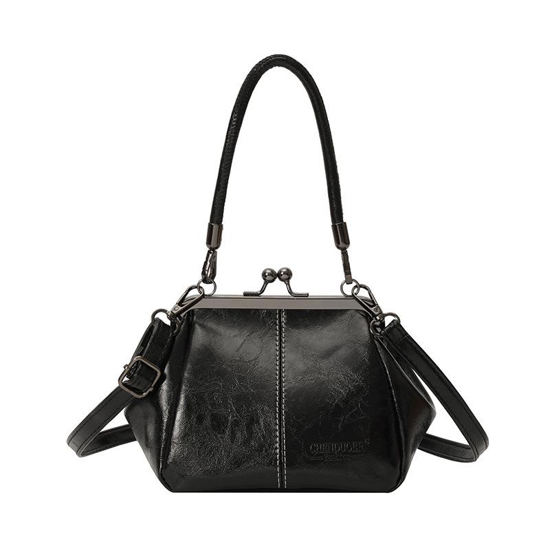 Elegant Women's Crossbody Handbag - Soft Leather, Trendy Niche Design, Simple Single-Shoulder Messenger Bag