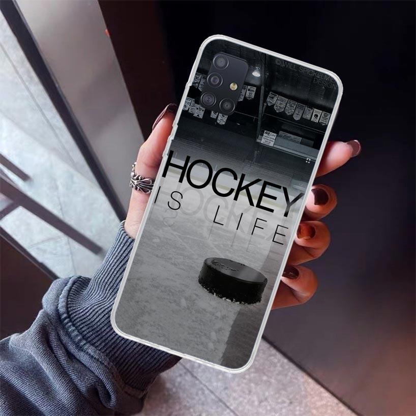 Ice Hockey Rink Sport Phone Case For Samsung Galaxy A12 A52S A42 A32 A22 A51 A50 Note 20 Ultra 10 S10 Plus A71 A70 A31 A30 A10S