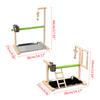 Bird Perch Parrot Stand Toy Natural Wood Playground Gym Accessories for Cage