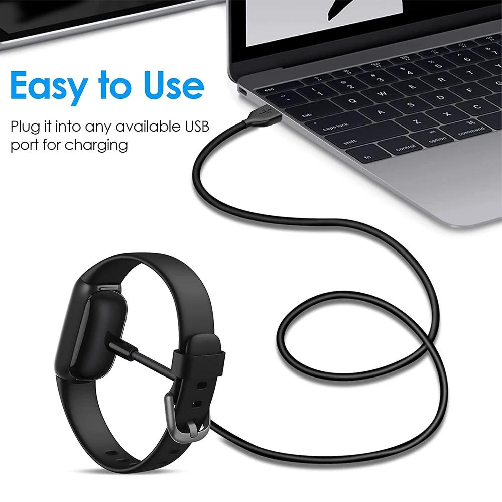 Ladegerät für Fitbit Charge 6/ Charge 5 Ladekabel für Fitbit Luxe Ladekabel Kabel Dock Ständer Magnet Zubehör 1m Ladegeräte