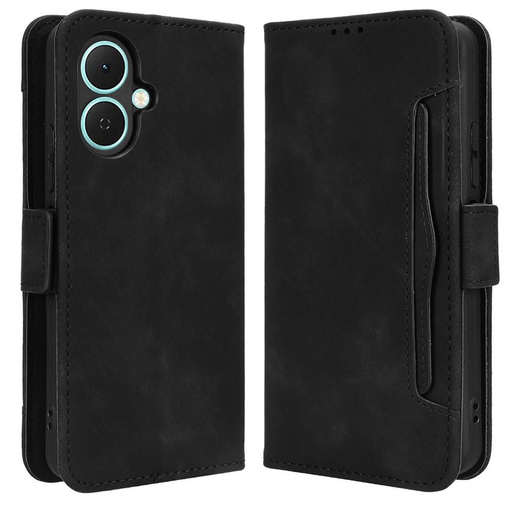 For TECNO Spark Go 2 4G/KM4 Leather Case Phone Wallet Cover with Multiple Card Slots