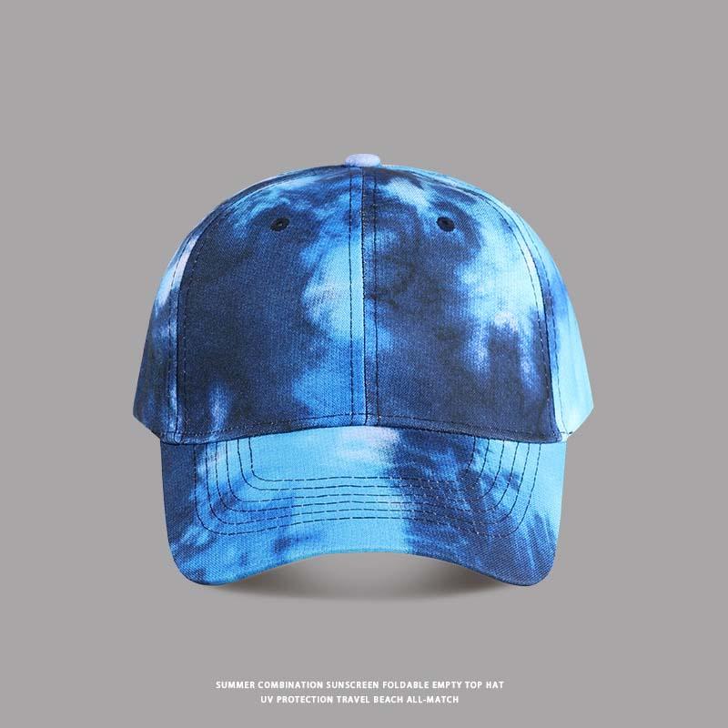 

Новая Мода Хулиганский Ветер Тай-Дай Кепка Многоцветная Неправильный Принт Бейсболка Женская Уличная Одежда Летние Кепки с Широкими Полями 54-60CM