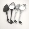 Universal Vespa LX S150 Primavera Sprint GTS300 Aftermarket Side Mirror With Chrome Black Finish Long Short Stem