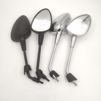 Universal Vespa LX S150 Primavera Sprint GTS300 Aftermarket Side Mirror With Chrome Black Finish Long Short Stem