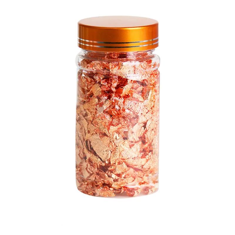 3g Luksuriøs Skinnende Gullfolie Resin Epoksy Lysstøpeform Fyllmaterialer Forgylling Kakedekor Negler Smykkefremstillingsverktøy Kunstdekorasjon