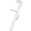 VidaXL Tent Pegs 25 Pcs 23 Cm Ø4 Mm Galvanized Steel, Ground Stake, Ground Anchor, Heavy-Duty Camping Peg, 4009331