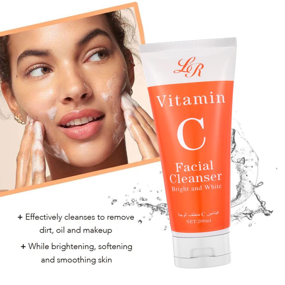 Cheap Liru Vitamin C Facial Cleanser Organic Skin Care Collagen Amino