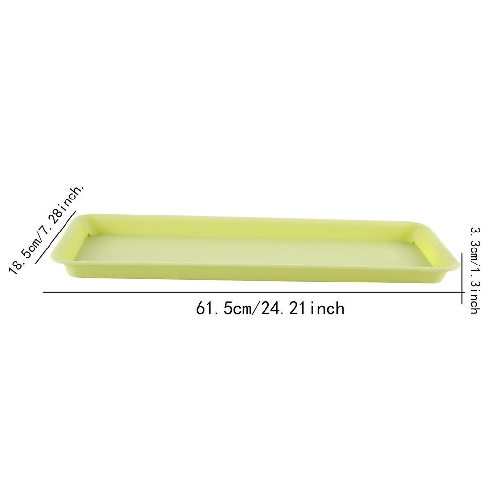 5Pcs Plant Saucers Plant Tray Planter Tray Versatile Rectangular Drip Trays for Garden Windowsill Courtyard Indoor Outdoor