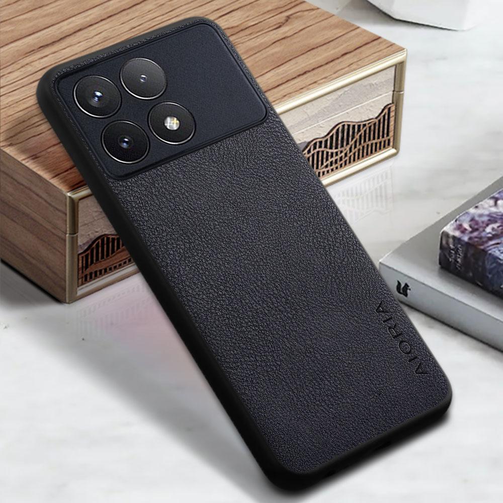 Case for Xiaomi Poco F6 F5 F4 F3 F2 Pro GT Phone Cover Funda Solid Color Business Pu Leather Design Capa