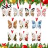 Acryl Bargeld-Hänge-Dekoration mit Vintage für Schmetterlingsdruck Weihnachtsbaumschmuck Geschenkbox Geldhalter-Ornament Feiertagsparty-Zubehör