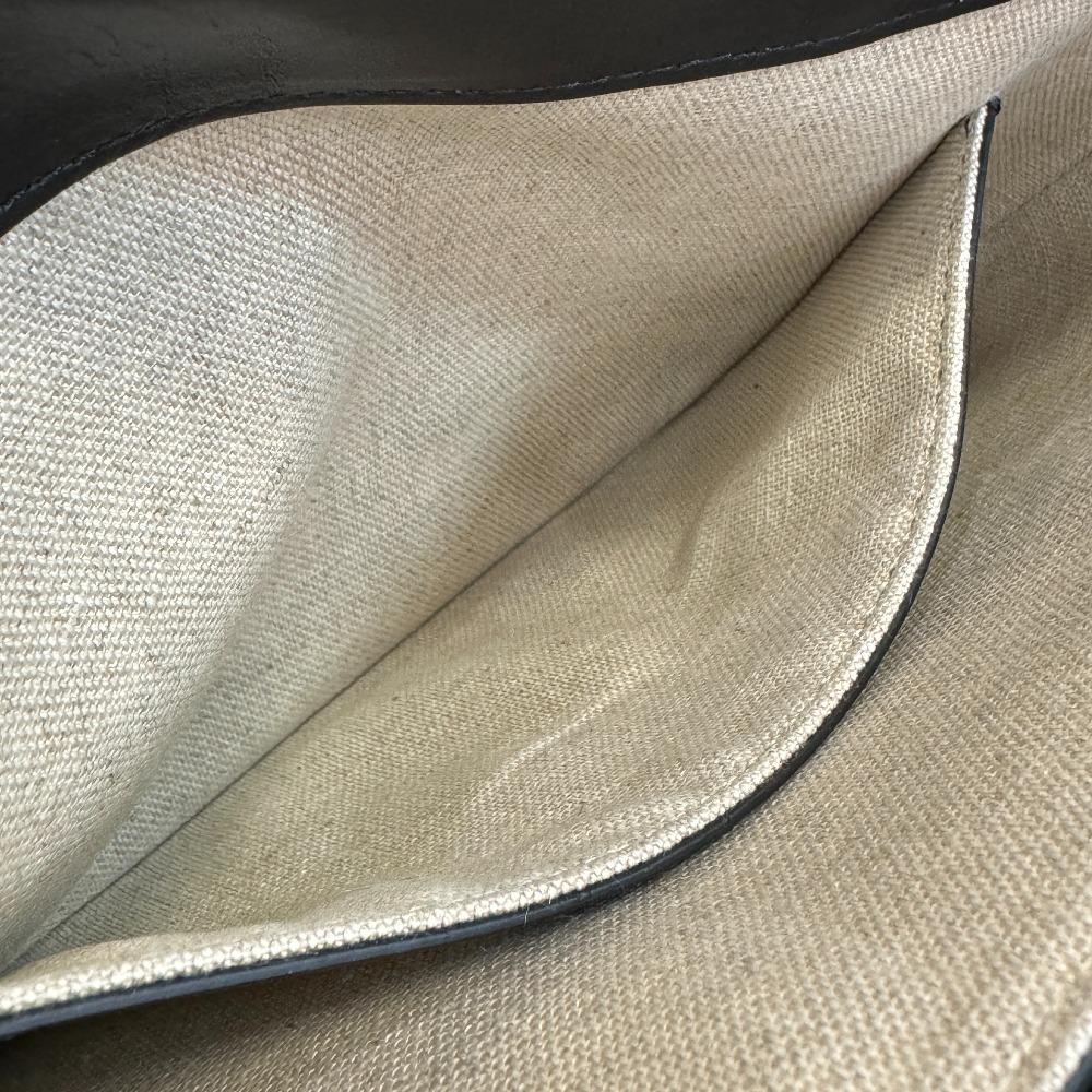 Berluti Pouch Clutch bag Calligraphy leather Tercio Pouch business bag black leather Used