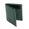 [Dom Teporna] Men's Bi-fold Wallet, No Coin Pocket, Compact, Ultra-thin 10mm, Saffiano Leather, Money Clip, Green