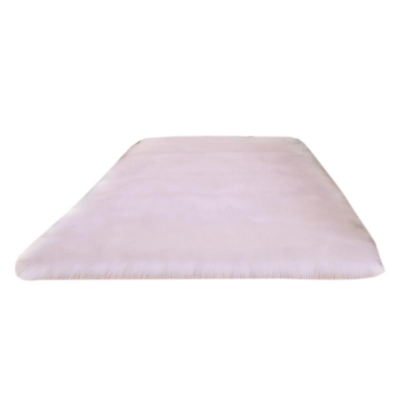 Alfombra Redonda de Felpa Mejorada de Imitación de Lana para Sala de Estar, Dormitorio o Uso como Esterilla de Yoga