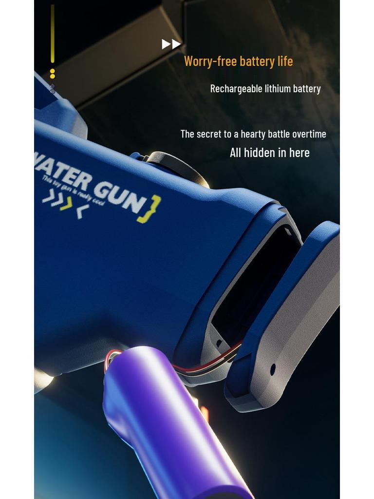 Automatic Pulse Electric Water Gun with Lights for Kids - Outdoor Splash Toy