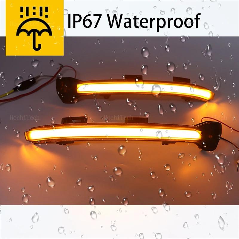 For VW Golf 7 GTI R GTE GTD MK7 7.5 Touran Jetta MK7 Dynamic LED Turn Signal Lights Rearview Mirror Indicator Blinker Repeater