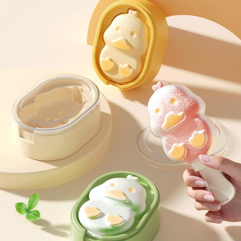 Ice Molds Reusable Ice Cream Tray Reusable Homemade For Dessert Chocolate Juices Purees & Applesauce Fun Treat