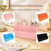 4 Grid Pencil Storage Box 3D Printed Stationery Organizer Smooth Pen Holder  Cosmetics