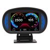 Car HUD Display OBD2 GPS Mode with Inclinometer Compass Speed RPM Warning Function Universal for Cars